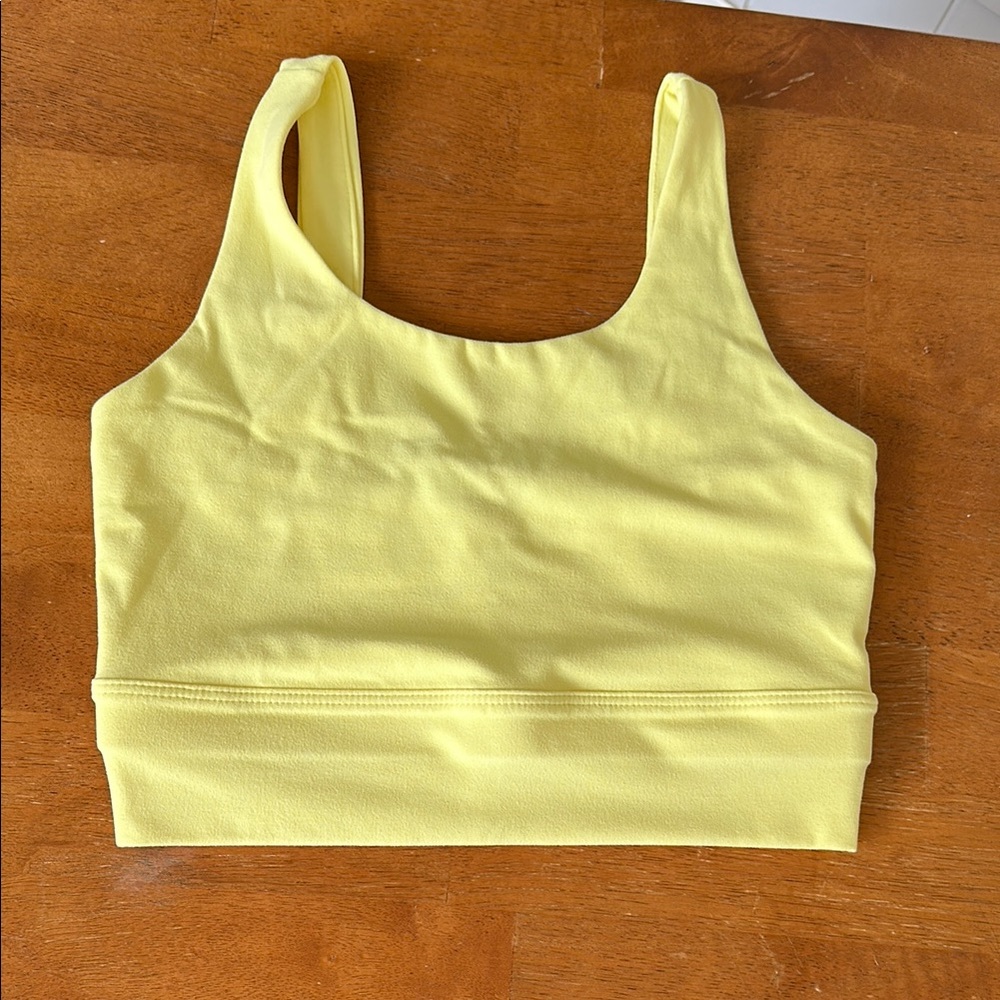 Nike Yellow Sports Crop Top
